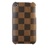 CASETRONICS Brown & Gray Check Hard Shell Case for Apple iPhone 3G / 3GS