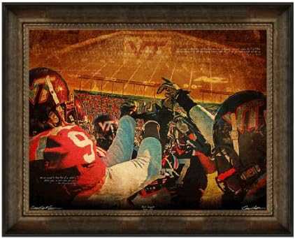 Virginia Tech Hokies Artwork "Hokie Teamwork" 30"x40" Framed Canvas
