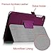 Fintie HP 7 Plus (Model 1301) Folio Case - Premium Vegan Leather Cover with Stylus Loop (Will Only Fit HP 7 Plus 1301US 7-inch Android Tablet) - Purple