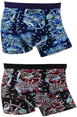 Men's Cool Sense All Over Print Low Rise Trunk(Pack of 2) Tag L