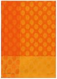 100% Cotton Jacquard Dots Orange Dishtowel 18" X 28" Set / 6