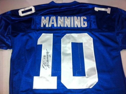 Eli Manning Autographed NEW York Giants Authentic Jersey - Superbowl Mvp
