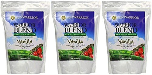 (3 PACK) - Sunwarrior Blend Raw Vegan Powder - Vanilla Flavour | 1kg | 3 PACK - SUPER SAVER - SAVE MONEY
