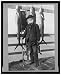 Historic Print (L): [John D. Crimmins, full-length portrait, standing on pier, holding fishing rod and reel,