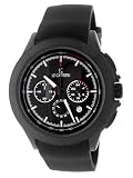 Le Chateau Men's 5504MRUB_GUN Sport Dinamica Steel Black Ion-Plated Chrono Watch