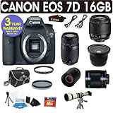 Canon EOS 7D + Tamron 28-80mm Zoom Lens + Tamron 75-300mm Zoom Lens + .40x  ....