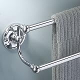 Gatco 1378C Designer Double Towel Bar, Chrome
