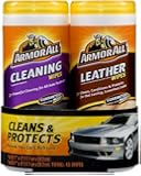 Armor All 82646 Cleaning and Leather Wipe - 20/25 Sheets, (Pack of 2)