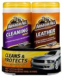 Armor All Leather Wipes  20-Count and Armor All Cleaning Wipes 25-Count  1 Set (Pack of 6)