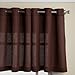 Lorraine Home Fashions Jackson 58-inch x 24-inch Tier Curtain Pair, Chocolate