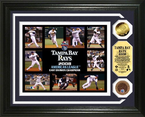 Buy Tampa Bay Rays A.L. East Division Champions 24KT Gold & Infield Dirt Coin Photo Mint by No manufacturer