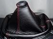 Honda Civic Carbon Fiber Manual Shift Boot 2001-2005 New Black/red Stitch