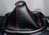 Honda Civic Carbon Fiber Manual Shift Boot 2001-2005 New Black/red Stitch