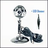 Cubeternet USB 2.0 Webcam with Microphone + Bright LED Lights (UVC-Compliant) for PC, Mac and Linux
