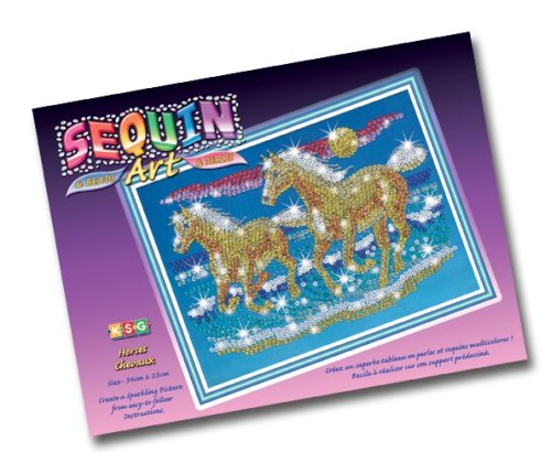 Sequin Art and Beads Horses