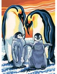 Reeves Penguins Acrylic Painting Set by Numbers, Medium