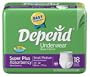 Depend Super Absorbent Underwear, Small-medium, 18-Count Packages (Pack of 4)