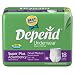 Depend Super Absorbent Underwear, Small-medium, 18-Count Packages (Pack of 4)