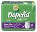   - Depend Super Absorbent Underwear, Small-medium, 18-Count Packages (Pack of 4)