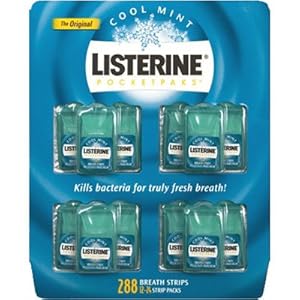 Listerine PocketPaks Oral Care Strips, Cool Mint - 24 ea, Case Of 12
