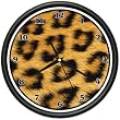 CHEETAH Wall Clock print pattern sheets bedroom decor