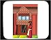 Decorated Mouse Pad with dwelling, Europe, girl, standing, England, 