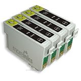 4 Black Compatible Ink Cartridges for Epson Stylus D, DX, B, BX and SX Printers