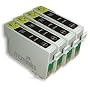4x Epson Stylus SX515W Black Compatible Printer Ink Cartridges