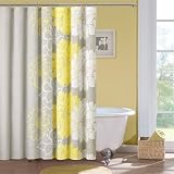 UPC 675716406097 product image for Madison Park Lola Cotton Shower Curtain, Gray/Yellow | upcitemdb.com
