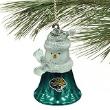 NFL Jacksonville Jaguars Snowman Bell Ornament
