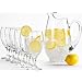 Libbey 7 piece Carolina set includes one 90 ounce pitcher and 6 16 ounce footed goblets.
