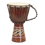 Painted Djembe Drum 8 X 16
