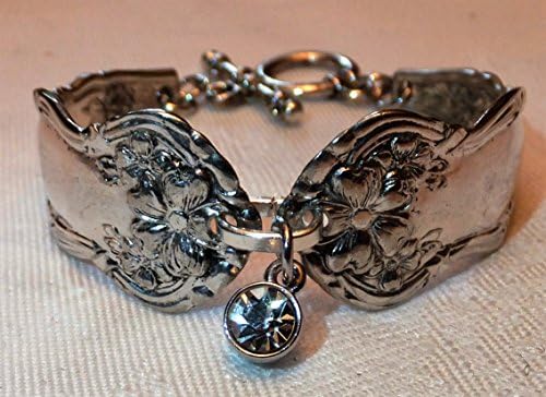 Antique 1908 "Arbutus" Silver plate spoon bracelet