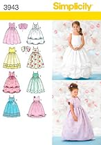 Simplicity Sewing Pattern 3943 Child Special Occasion Dresses, AA (3-4-5-6)