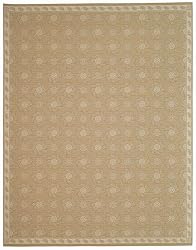 7'9" x 9'5" Rectangular Oscar Isberian Rugs Area Rug Oat Color Machine Made Belgium "Martha Stewart Collection" Pinwheel Design