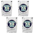 New Orleans Hornets 4pc Square Shot Glass Set NBA Basketball