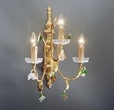 TOSKANINI:, Wandleuchte, Made in Italy, Handarbeit, Made with Murano Glas,