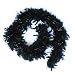 Black with silver tinsels feather chandelle boa new 72inch long
