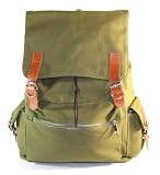GREEN Canvas Backpack School Bag Cute for School By JAM Closet