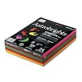 Wausau Paper Astrobrights 8 1/2 x 11 Inch 24 lb Colored Paper Assortment 500 Sheets (22224)