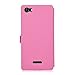 BLU Life XL case, KuGi BLU Life XL case - MX style ultra-thin PU Leather Case for BLU Life XL - LTE 5.5 inch smartphone. (Rose)