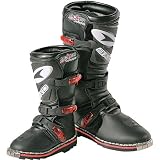 AXO Boxer Jr Youth Boys Motocross Motorcycle Boots - Color: Black, Size: 5