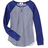 オールドネイビー OLD NAVY/ ロング&リーンワッフルニットラグランティ スタニングブルー トップス長袖Tシャツ XS (5歳)【並行輸入】