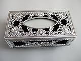 Tissue Box Cover For Car Exotic Silver And Black