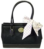 COACH HAMPTON BLACK SIGNATURE MADELINE TOTE