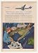 1960 Douglas DC-8 Jetliner Businessman Stewardess Print Ad