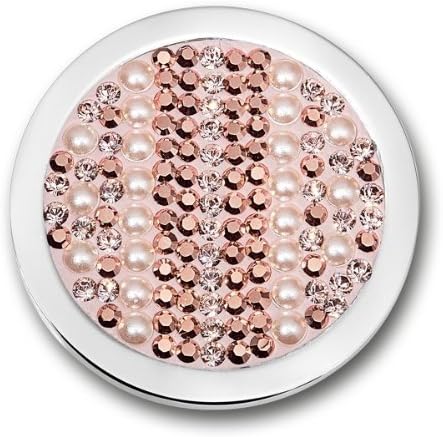 New Authentic Mi Moneda Jewelry Coin Swarovski Joya Peach SW-JOY-52-L Large "Gift Boxed"