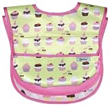 Waterproof Feeder Bib with Flip Over Pocket, 3 Pack, Ice Cream, Frenchie Mini Couture