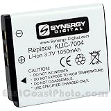 Synergy Digital KLIC-7004 Lithium-Ion Battery - Rechargeable Ultra High Capacity (1050 mAh) - replacement for Kodak KLIC-7004 Battery