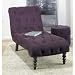 Office Star CVS72-P57 Curves Tufted Chaise Lounge